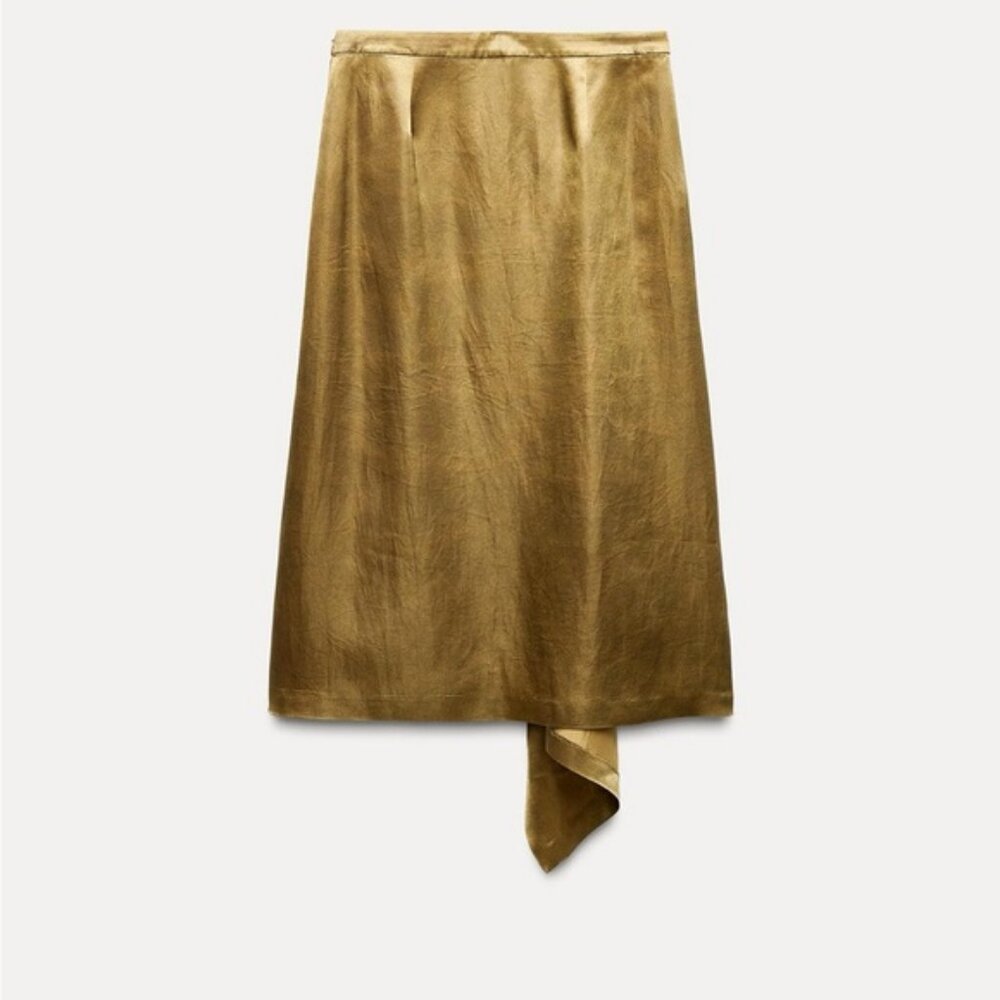 ZARA ASYMMETRIC FLOWY SKIRT ZW COLLECTION
